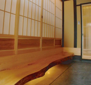 京町家 東洞院松原 玄関の式台