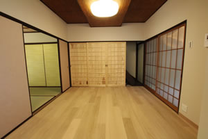 京町家 大正12年に生まれた家 建具・天井・フロアの素材